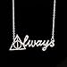 VWH Silver 'Always' Necklace Severus Snape Necklace Harry Potter Jewelry