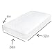 Waterproof Fitted Crib Mattress Protector - Washable Organic Bamboo Terry Crib Mattress Pad - Noiseless, Breathable & Hypoallergenic Crib Mattress Cover for Potty Training Toddlers & Infant Cribs