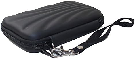 Black 2.5" Inch EVA PU Fashion Element Universal Portable External Hard Drive Carrying Case For Western Digital WD 1TB 2TB/Seagate 1TB 2TB/Transcend 1TB 2TB/Lenovo 1TB 2TB/Netac 1TB/Toshiba 1TB 2TB