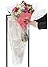 A&A Flower Bouquet Unprinted 37 Micron Clear Cellophane Bags Plastic Sleeve Bag 100 pcs (13x25x4 in.)