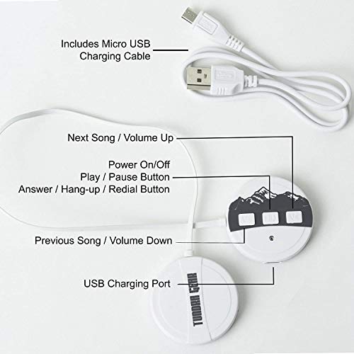 Bluetooth Helmet Speakers, Wireless Drop in Helmet Headphones for