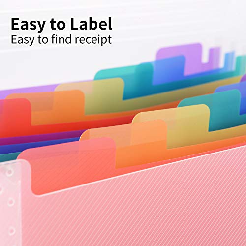 Expanding Portable HandHeld Accordion File Folder File Organizer