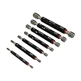H6 Metric Thread Plug Gage Set of 7 PC Double End Go-No Go ANSI Taper Lock