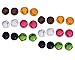 yueton 24pcs Colorful Double Hole Desktop Wire Cord Cable Clip Management Cable Organizer Cord Holder