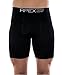 Apex Men's Merino Wool Boxer Briefs (Long) Moisture-Wicking Performance Underwear(Medium) Black