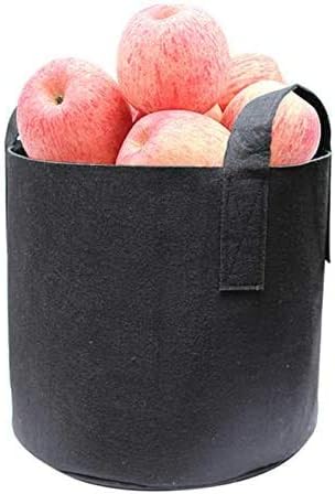 PHYEX 9-Pack 3 Gallon Nonwoven Grow Bags, Aeration Fabric Pots with Durable Handles, Come with 9 Pcs Plant Labels