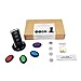 Vodeson Wireless Key Finder RF Item Locator with Base Support and LED Flashlight, Keys, Wallet, Pet Locator with Sound Alarm, 1 Transmitter + 4 Receivers - Black