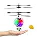 ZOHULU RC Flying Ball, Kids Toys RC Infrared Induction Drone Flying Toys Ball Hand Suspension Helicopter Built-in Shining LED Lighting Colorful Flying Mini Toy Balls for Kids, Teenagers and Adults Gif