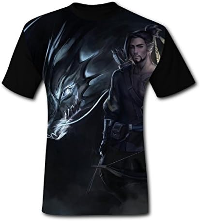YCMK1124 Over-Watch Adult Various Short Sleeve T Shirt Tee For Men 2017 (Black) 3XL