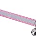 Reflective Breakaway Adjustable Cat Collar Necklace Pink/Purple/Orange Collar with Bell for Puppy Kitten 3pcs a Pack, Size 7.5