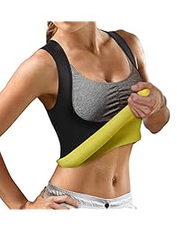 tailong conjunto deportivo para mujer para sudor y adelgazamiento camisa de neopreno, chaleco, moldeador de figura para pérdida de peso sin cierre