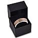 Tungsten Wedding Band Ring 6mm for Men Women Comfort Fit 18K Rose Gold Plated Plated Pipe Cut Flat Brushed Polished