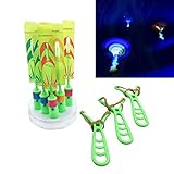 New Version 6 Amazing Arrow Rocket Copters. Led Lights Night Helicopter Flying Toy - Elastic Powered Sling Shot Heli. Slingshot Arrows to Flare Copter