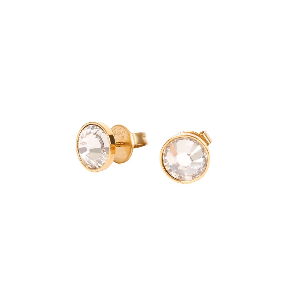 Pendientes Guess Cristal clear UME70016 acero dorado