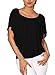DREAGAL Women's Off Shoulder Ruffles Solid Casual Blouse Stretch Tops