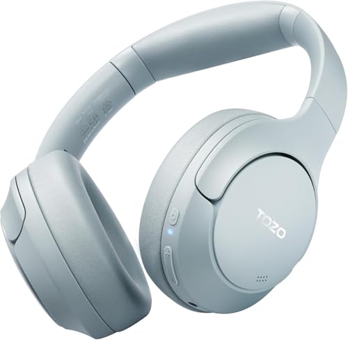 TOZO Active Noise Cancelling Headphones Blue