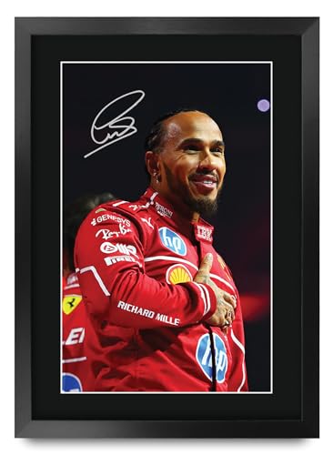 Lewis Hamilton Ferrari Scene 130 (A3 Framed)