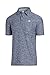 Three Sixty Six Golf Shirts for Men - Dry Fit Short-Sleeve Polo, Athletic Casual Collared T-Shirt Blue