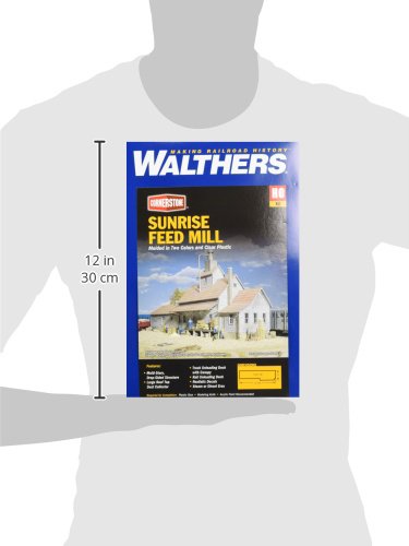 Walthers Cornerstone Series Kit HO Scale Sunrise Feed Mill