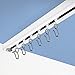 RoomDividersNow Ceiling Track Set - Large, for Spaces 12ft - 18ft Wide (White)