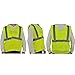 SHORFUNE High Visibility Safety Vest with 2 Pockets and Reflective Strips, Loop and Hook, Yellow, ANSI/ISEA Standards, S-M
