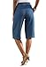 Roamans Women's Plus Size Kate Bermuda Shorts Light Stonewash,20 W