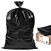 Plasticplace Contractor Trash Bags 55-60 Gallon │ 3.0 Mil │ Black Heavy Duty Garbage Bag │ 38" X 58" (50Count)