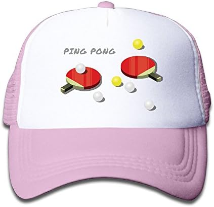 Gdgd1 Caps Ping Pong Paddle Kids Cotton Adjustable Flat Hat Mesh Baseball Caps