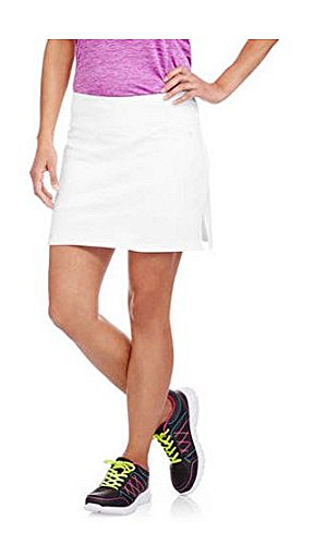 Women's Basic Skort for Tennis, Golf or Active (Large, white)