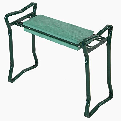 Goplus Folding Garden Kneeler Bench Heavy Duty Gardener Kneeling Pad