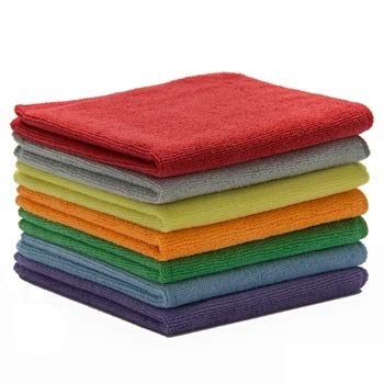 VRT 340 GSM Microfiber Car Cleaning, Detailing and Polishing Cloth, 40x40cm (Multicolour) – Set of 5