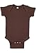 RABBIT SKINS Baby Bodysuit Girl & Boy | Newborn 0-3 Months to 24 Month Toddler, Snap Easy Closure (4400) Brown, 12M