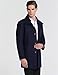 SSLR Men's Slim Fit Wool Pea Coat British Single Breasted Stylish Jacket
