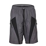 HAMSWAN Men's Loose-Fit Padded Breathable Bike Shorts for Cycling M