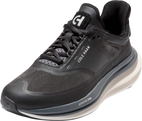 Cole Haan Women's Originalgrand Quadstar Running Sneakers, Black/Ivory, 7-B US at Amazon