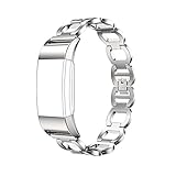 For Fitbit charge 2, TreasureMax Stainless Steel Metal Bands for Fitbit Charge 2/Charge 2 Bands/Fitbit Charge 2 Band,Silver, Rose Gold(No Tracker)