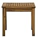 Walker Edison Dominica Contemporary Acacia Wood Slatted Outdoor Accent Table, 20 Inch, Brown
