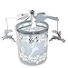 Reindeer Candle Spinner - Dangling Reindeers Spin Around Snowflake Candleholder - Spinner Turns from The Heat of The Candle - 5.5
