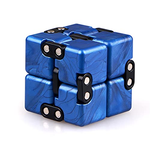 Magic Crazy Cube Stress & Anxiety Relief Killing Time Fidget Toy for ADD ADHD Blue