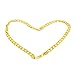 Riakoob Chunky 23in 10mm Real 24k Yellow Gold Filled Men's Necklace Solid Curb Chain Fashion Jewelry 72g
