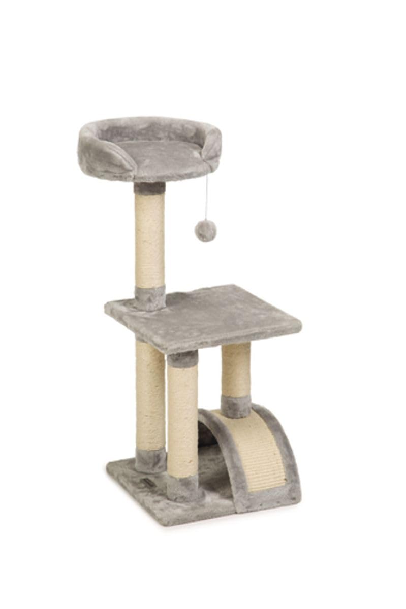 Beeztees Tanica Cat Scratching Furniture Length 35 cm Width 35 cm Height 82 cm Grey