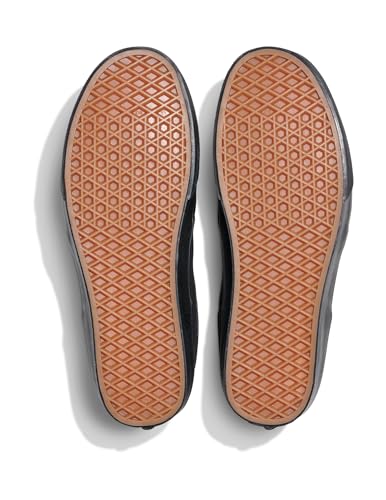 VANS MEN’S BROOKLYN LS SHOE – LOW-TOP FASHION SNEAKERS FOR CASUAL WEAR. CANVAS BLACK/BLACK. 10