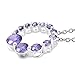 Shop LC Delivering Joy 925 Sterling Silver Purple Cubic Zirconia CZ Hypoallergenic Gift Chain Pendant Necklace for Women 20