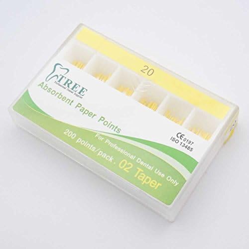 Treedental TR-C238-02 #20 Absorbent Paper Points 0.02 Taper (1 packs)