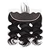 Lace Frontal Body Wave 13X4 Ear to Ear Lace Frontal Closure 10A Brazilian Virgin Human Hair Frontal with Baby Hair with pre-plucked Natural Color (BW 16inch)