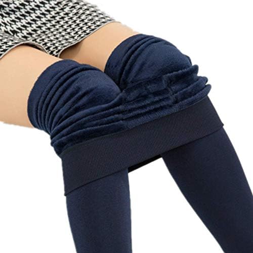 Tamskyt Women Winter Warm Knit Leggings Fleece Line Full Length Stretchy Tights Thermal Insulated Pants Trousers