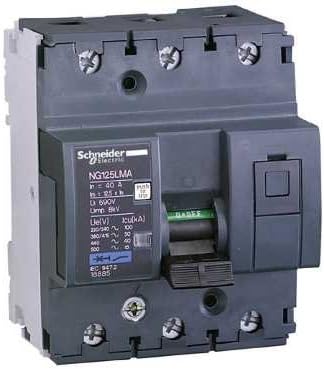 Schneider Electric 18882 NG125L 3P 12,5A MA, White, 81mm x 81mm x 103mm