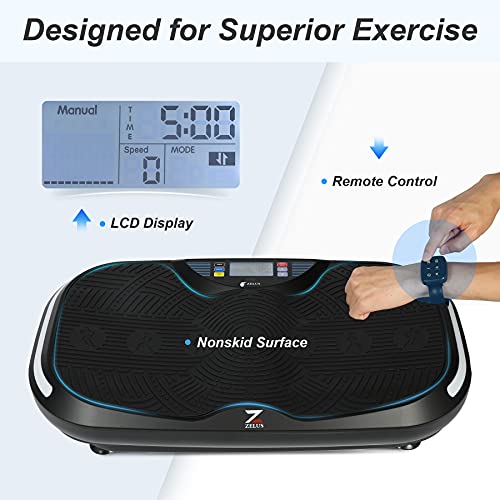 ZELUS 4D Vibration Exercise Platform, 4D BluetoothEnabled Fitness