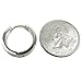 Stainless Steel Curved Face Round Hoop Men Earrings Brush Silver-tone 20mm