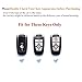 Mofei for Ford Key Cover Fob Shell Case TPU Protector Holder with Key Chain Compatible with Ford Fusion F150 F250 F350 F450 F550 Edge Explorer Escape Mustang Remote Keyless Entry (Black)
